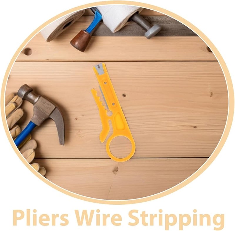 6Pcs Multi Functional Wire Stripper Pliers Set with Punch Down Cutter for Network Electrical Wires - Image 3
